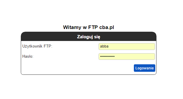 7 ftp logowanie